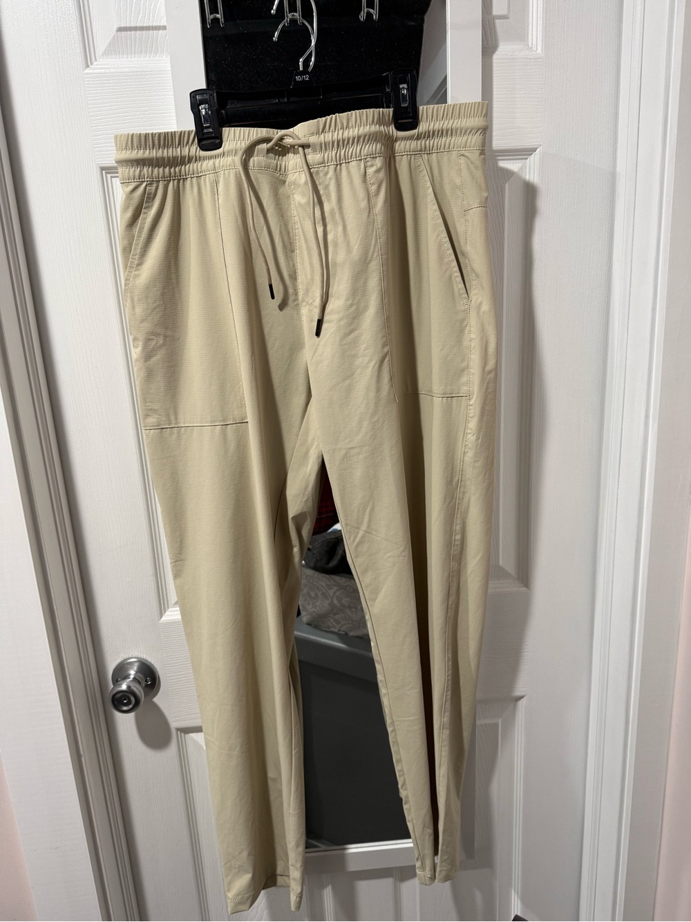 Men's Lightweight Tan Drawstring Joggers